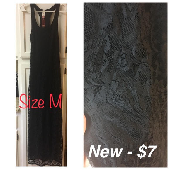 Long Black Lace Dress - Picture 1 of 1